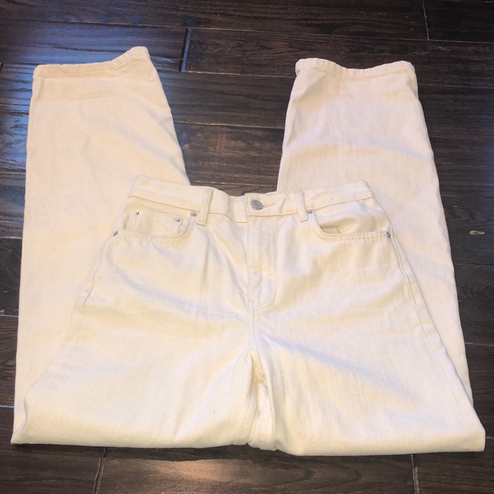 ZARA cream color jeans size 4
